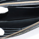 LOUIS VUITTON Suhari Wallet Leather 2Set Black LV Auth bs26197-26