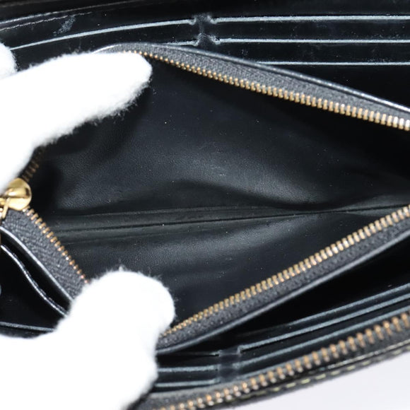 LOUIS VUITTON Suhari Wallet Leather 2Set Black LV Auth bs26197