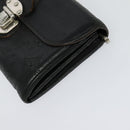 LOUIS VUITTON Suhari Wallet Leather 2Set Black LV Auth bs26197-6