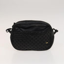 BALLY Shoulder Bag Leather Canvas 3Set Beige Black Auth bs26202-16