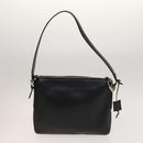 BALLY Shoulder Bag Leather Canvas 3Set Beige Black Auth bs26202-3