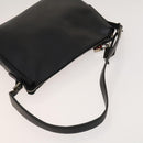 BALLY Shoulder Bag Leather Canvas 3Set Beige Black Auth bs26202-5