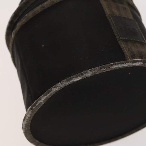 FENDI Pecan Bag PVC 3Set Brown Black Auth bs26207