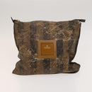 FENDI Pecan Bag PVC 3Set Brown Black Auth bs26207-25