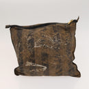 FENDI Pecan Bag PVC 3Set Brown Black Auth bs26207-26