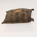FENDI Pecan Bag PVC 3 Set Brown Black Auth bs26207-28