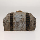 FENDI Pecan Bag PVC 3Set Brown Black Auth bs26207-6