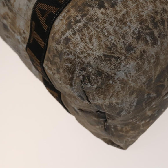 FENDI Pecan Bag PVC 3Set Brown Black Auth bs26207