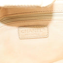CHANEL Choco Bar Chain Hand Bag Canvas Beige CC Auth bs26212-17