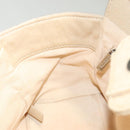 CHANEL Choco Bar Chain Hand Bag Canvas Beige CC Auth bs26212-19