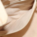 CHANEL Choco Bar Chain Hand Bag Canvas Beige CC Auth bs26212-21