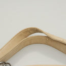 CHANEL Choco Bar Chain Hand Bag Canvas Beige CC Auth bs26212-8