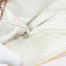 CHANEL Choco Bar Chain Shoulder Bag Patent leather Beige Silver CC Auth bs26215-20