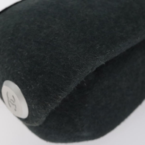 CHANEL Hip Shoulder Bag Cotton Gray CC Auth bs26216