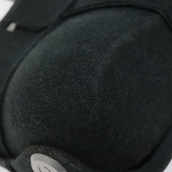 CHANEL Hip Shoulder Bag Cotton Gray CC Auth bs26216