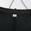 CHANEL Hip Shoulder Bag Cotton Gray CC Auth bs26216-10