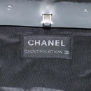 CHANEL Hip Shoulder Bag Cotton Gray CC Auth bs26216-18