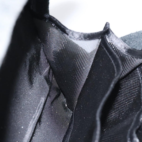 CHANEL Hip Shoulder Bag Cotton Gray CC Auth bs26216