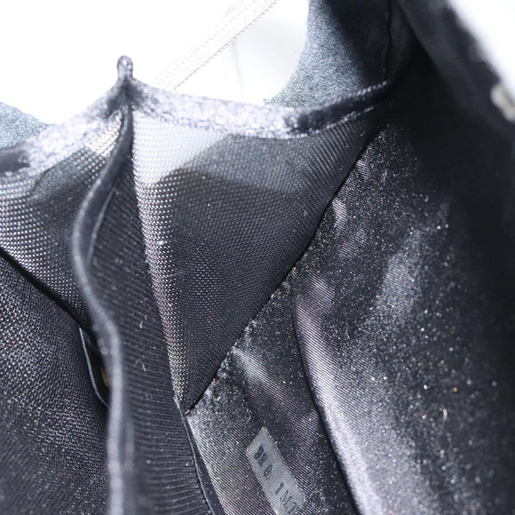 CHANEL Hip Shoulder Bag Cotton Gray CC Auth bs26216