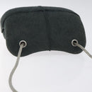 CHANEL Hip Shoulder Bag Cotton Gray CC Auth bs26216-6