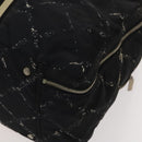 CHANEL Travel line Boston Bag Nylon Black CC Auth bs26217-8