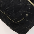 CHANEL Travel line Boston Bag Nylon Black CC Auth bs26217-15