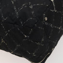 CHANEL Travel line Boston Bag Nylon Black CC Auth bs26217-17