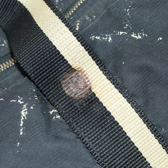 CHANEL Travel line Boston Bag Nylon Black CC Auth bs26217