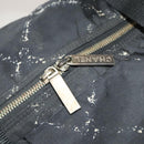 CHANEL Travel line Boston Bag Nylon Black CC Auth bs26217-10