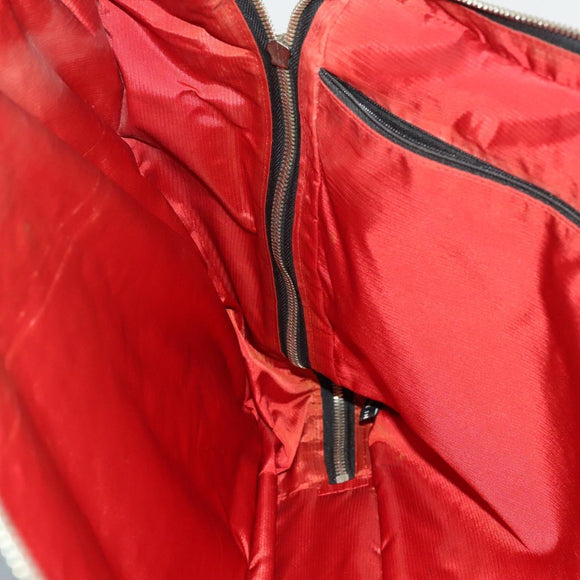 CHANEL Travel line Boston Bag Nylon Black CC Auth bs26217