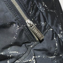 CHANEL Travel line Boston Bag Nylon Black CC Auth bs26217-22