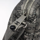 CHANEL Unlimited Shoulder Bag Nylon Silver CC Auth bs26218-10