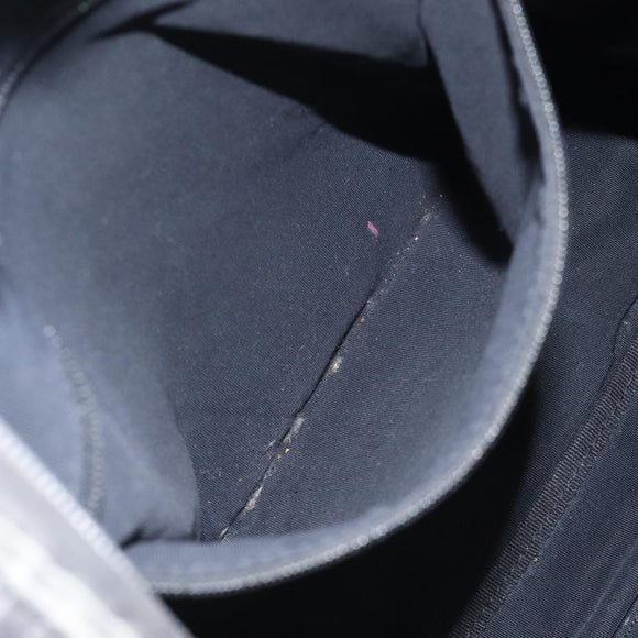 CHANEL Unlimited Shoulder Bag Nylon Silver CC Auth bs26218