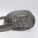 CHANEL Unlimited Shoulder Bag Nylon Silver CC Auth bs26218-4