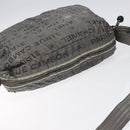 CHANEL Unlimited Shoulder Bag Nylon Silver CC Auth bs26218-6