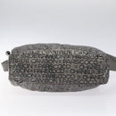 CHANEL Unlimited Shoulder Bag Nylon Silver CC Auth bs26218-5