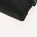 LOEWE Shoulder Bag Canvas Leather Black Auth bs26221-10