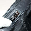 LOEWE Shoulder Bag Canvas Leather Black Auth bs26221-14