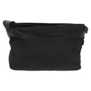 LOEWE Shoulder Bag Canvas Leather Black Auth bs26221-2