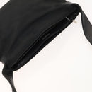 LOEWE Shoulder Bag Canvas Leather Black Auth bs26221-6