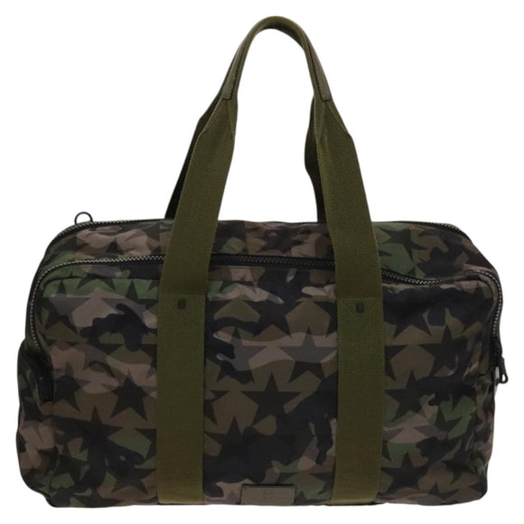 VALENTINO Boston Bag Nylon Camouflage Auth bs26223