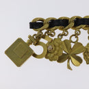 CHANEL Brooch metal Gold Tone CC Auth bs26227-2