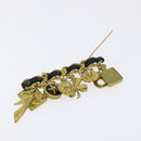CHANEL Brooch metal Gold Tone CC Auth bs26227-6