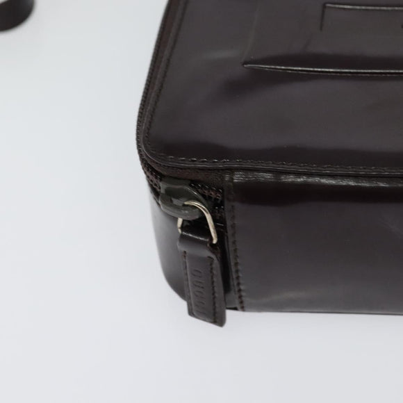 GUCCI Wallet Shoulder Bag Enamel Purple Auth bs26230