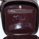 GUCCI Wallet Shoulder Bag Enamel Purple Auth bs26230-19