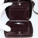 GUCCI Wallet Shoulder Bag Enamel Purple Auth bs26230-20