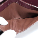 GUCCI Wallet Shoulder Bag Enamel Purple Auth bs26230-10