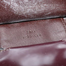 GUCCI Wallet Shoulder Bag Enamel Purple Auth bs26230-12