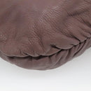 GUCCI Bamboo Shoulder Bag Leather Purple Gold 232930 Auth bs26233-17