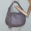 GUCCI Bamboo Shoulder Bag Leather Purple Gold 232930 Auth bs26233-22